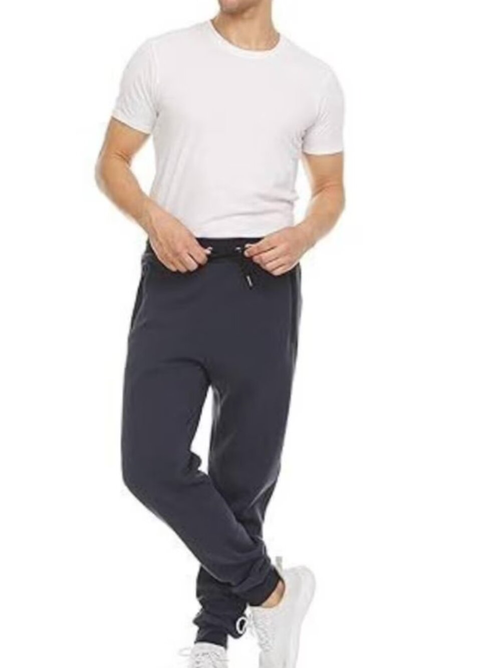 NWT Pure Champ Navy Fleece Jogger Sweatpants Zip Pocket Athletic Size Small